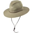 thumbnail image 1 of Dorfman Pacific Co - Sombrero de malla para hombre Safari de ala ancha, color marrÃ³n, mediano Dorfman Pacific Co Ala Ancha/Sol, 1 of 2