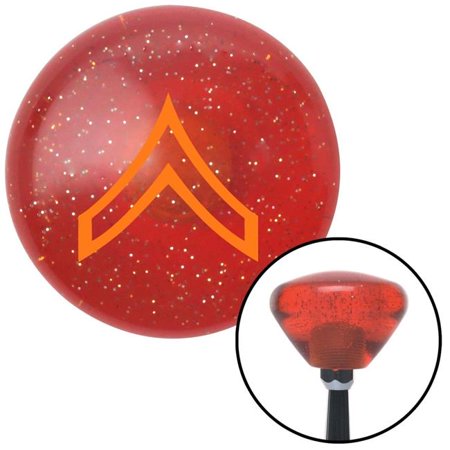 American Shifter Orange Private Orange Retro Metal Flake Shift Knob with M16 x 1.5 Insert Shifter