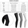 thumbnail image 2 of 3 Pairs Compression Leg Sleeves Full Length Long Knee UV Protection Sleeves for Outdoor Sports Cycling Football, 2 of 6