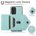 thumbnail image 3 of Dteck Crossbody Wallet Case for Samsung Galaxy A53 5G,Shockproof Leather Card Slots Pocket Case Hybrid Rubber Kickstand Cover with Shoulder Strap,Mint, 3 of 6