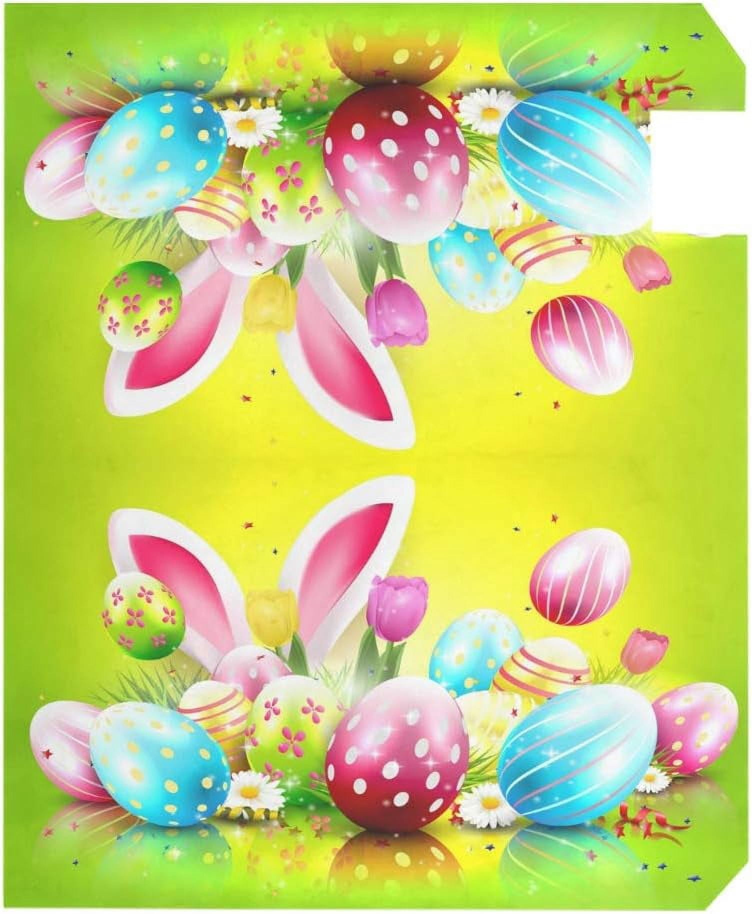 Easter Greeting Magnetic Mailbox Cover MailWraps Garden Yard Home Decor for Outdoor Standard Size-18"x 20.8"