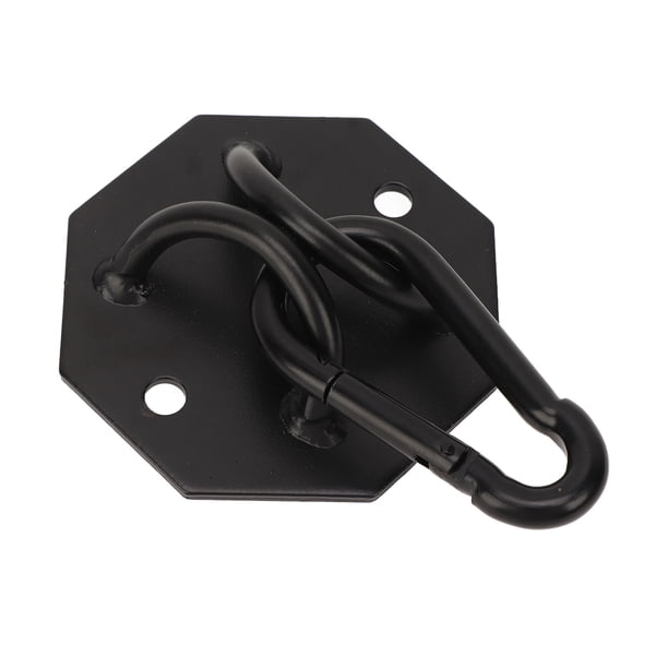 Kit De Fijación Para Hamaca, Tornillos De Expansión Con Gran Capacidad De Carga, Placa De Montaje En Techo, Ganchos De Anillo, Hexagonales Negros Para Mecedoras Para