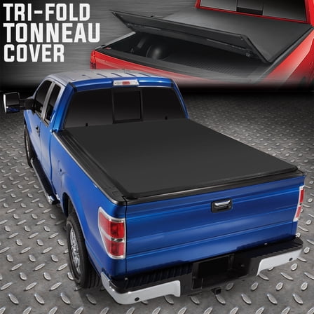 Nuvision for 15-23 Ford F150 Truck 8' Bed Tri-Fold Adjustable Soft Trunk Tonneau Cover