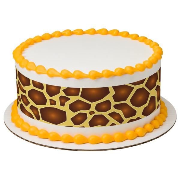 12 x Happy Birthday Giraffe Cake Toppers Edible Pre-Cut 12 x Happy Birthday Giraffe Cake Toppers Edible Pre-Cut