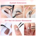 thumbnail image 4 of 10 Pieces Tweezers for Crafting Stainless Steel Curved Pointed Tweezers Precision Sticker Tweezer with Protective Cover for Eyelash Extensions Stickers Rhinestones Crafts (Black), 4 of 7