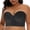Black, variant on Women's Longline Strapless Bra Push Up Plus Size Full Coverage Underwire Hide Back Fat
