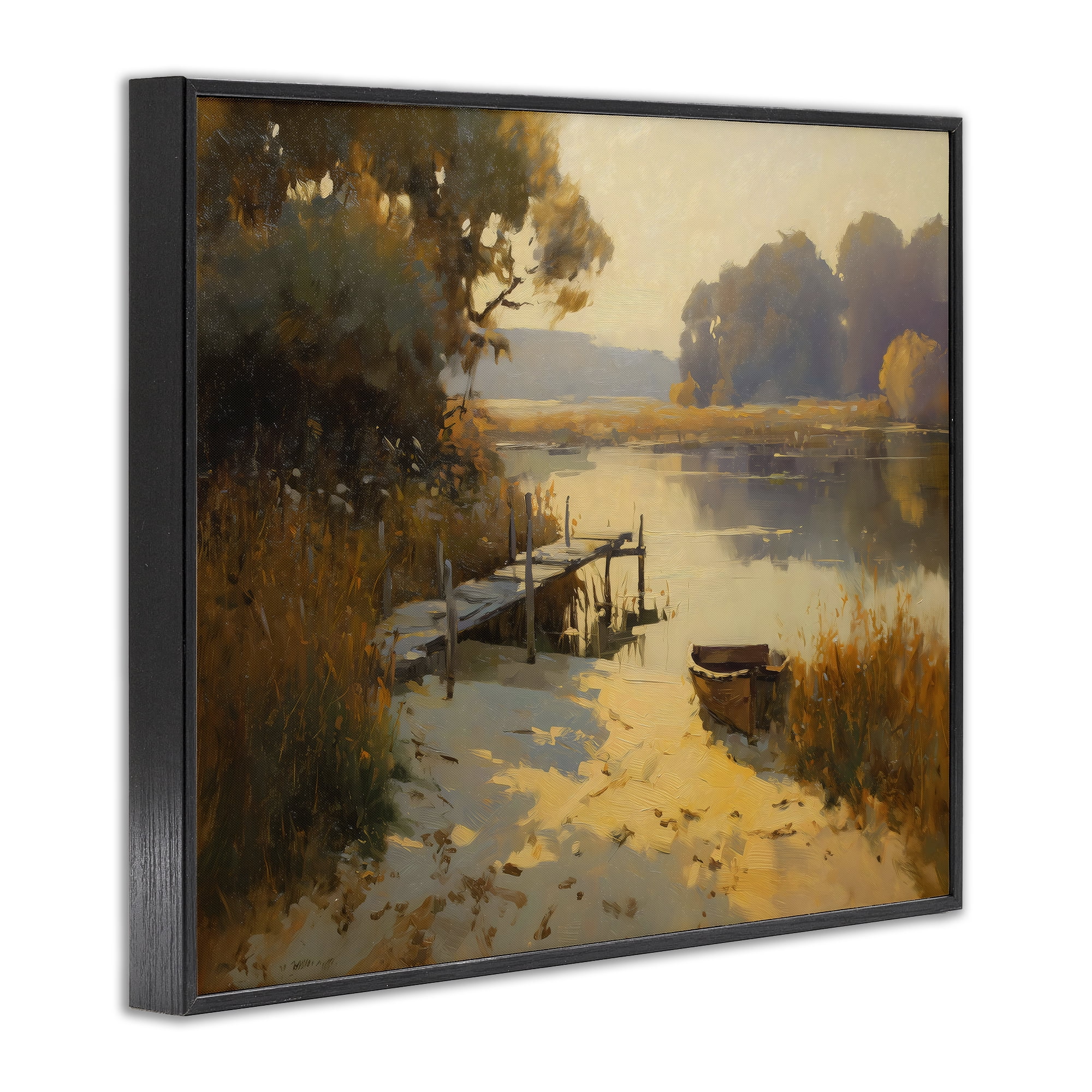 Golden Hour in Autumn Black Framed Giclee Art, design by Arlington Prints