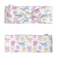 thumbnail image 4 of Balery Easter Colorful Rabbit Pattern Baby Headbands Hairbands Hair Bow Elastics for Baby Girls Newborn Infant Toddlers Kids, 4 of 4