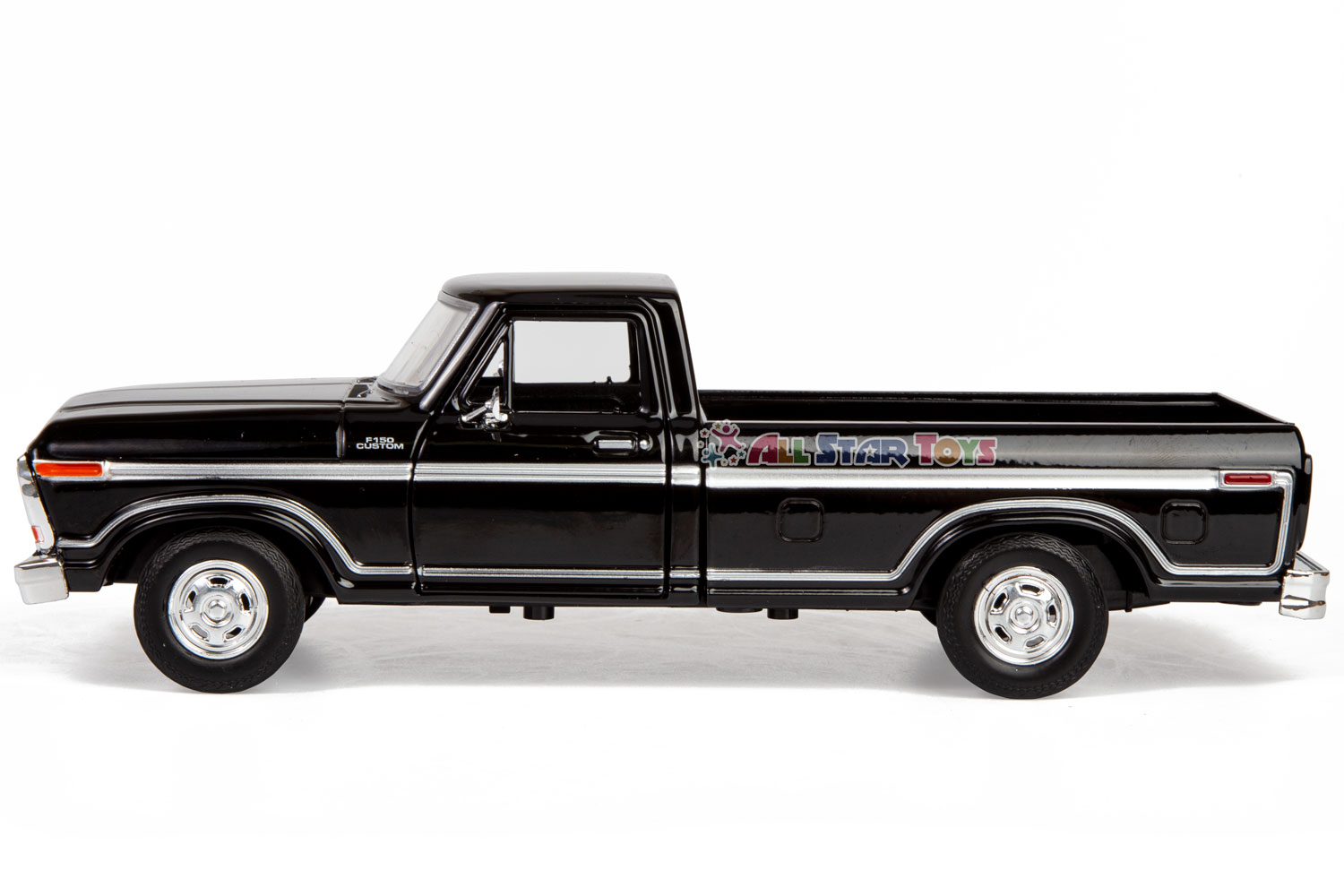 1979 Ford F-150 Pickup Classic F150 Pick Up Truck 1:24 Diecast Collectible Model Car Black Motormax 79346 All Star Toys Exclusive
