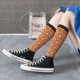 thumbnail image 5 of Fotbe Halloween Mummy Calcetas Divertidas Estampadas para Hombre y Mujer, Calcetas de Algodón hasta la Rodilla para Caminar, Correr, Enfermería y Embarazo, 5 of 6