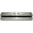thumbnail image 3 of Titanium Black Enamel 6mm Satin And Polished Band (Size 12.5) Made In United States tb153-12.5, 3 of 5