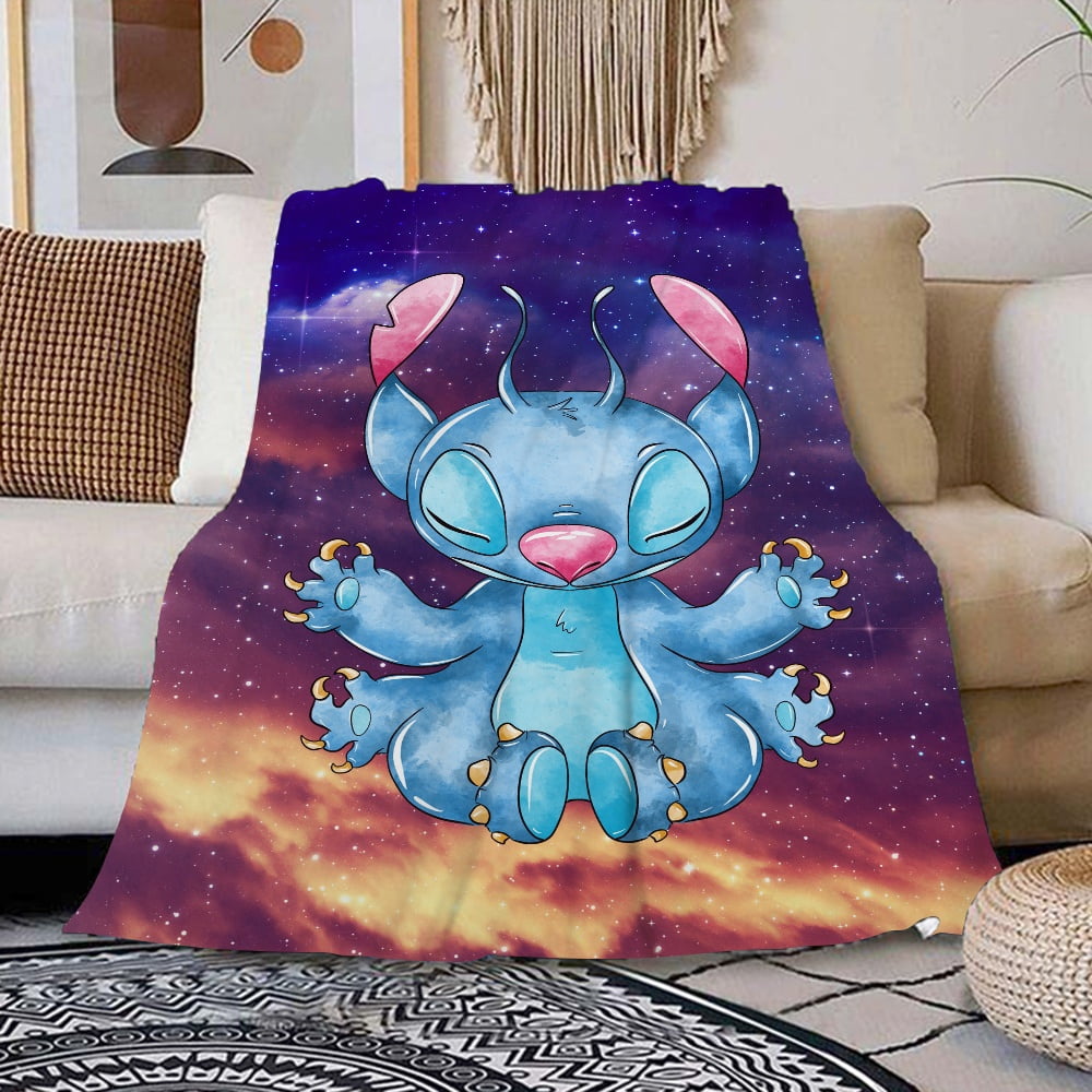 Lilo & Stitch Cartoon Throw Blanket for Valentine Gifts  (51x59inch/130x150cm)