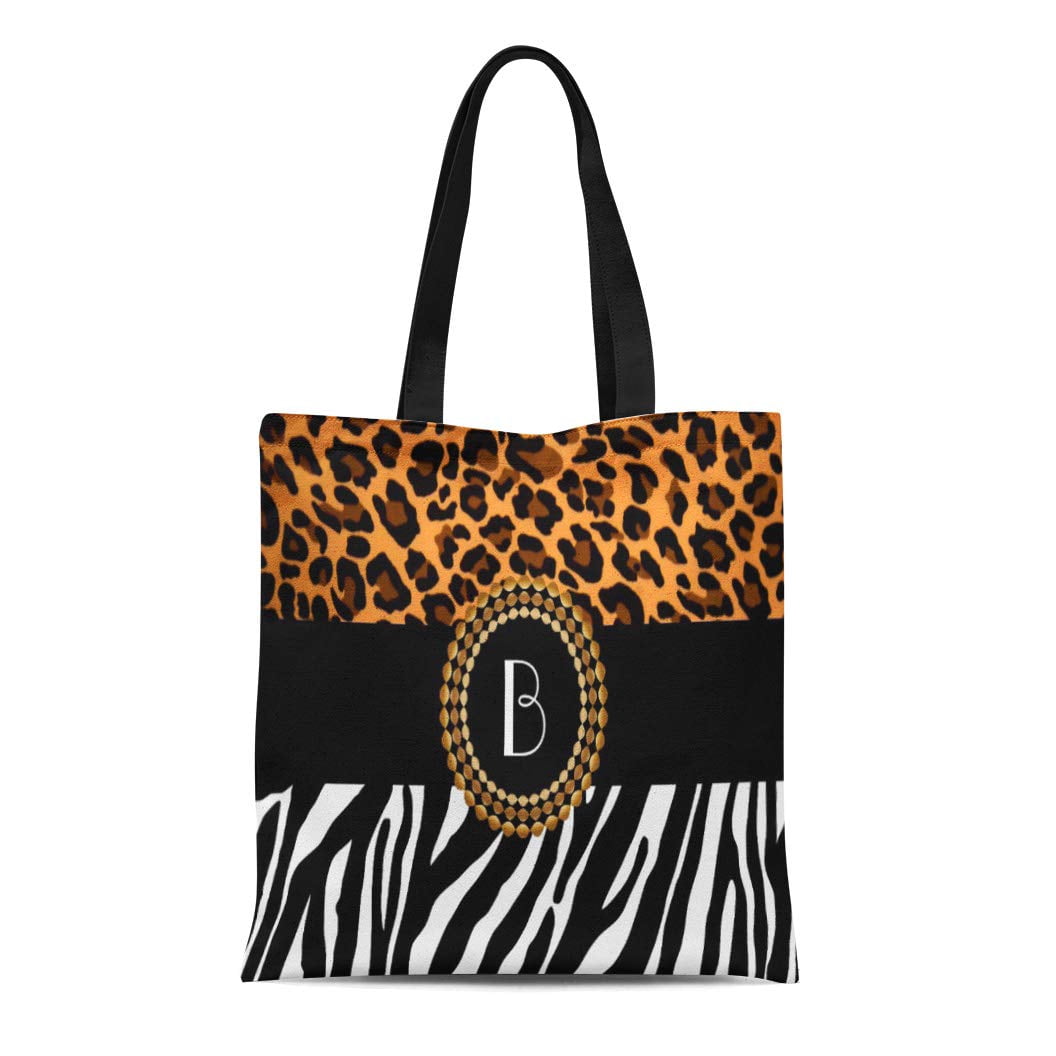 fluffy zebra tote bag