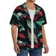 thumbnail image 2 of Balery Fishing Lure Camisa Casual de Manga Corta con Botones para Hombre, Texturizada, Estilo Cubano, para Playa, Verano-Small, 2 of 5