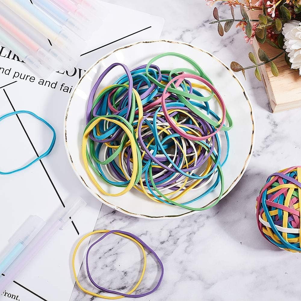 Elastic Rubber Band Ball Colorful Ball: 50~60mm 5pcs/set for DIY
