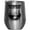 Silver, variant on Sunshine on My Mind with Mountains, Lake, Pine Trees & Sun, Stainless Steel 12oz Wine Tumbler