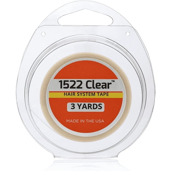 3M-Clear 1522 Tape Roll 3/4" X 3 yards By WALKER TAPE 1 Roll double side adhesive