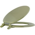 thumbnail image 3 of Proplus Round, Closed Front, Wood Toilet Seat, Green, 3 of 7
