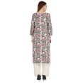 thumbnail image 4 of Moomaya Indian Rayon Kurta For Women Printed A-Line Kurti Lace Designer Ethnic Wear Shirt, 4 of 7