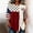 hwj# Brick Red114, variant on Summer Blouse For Women 4Th Of July Casual Short Sleeve Crewneck Button Down Tie Front Top Independence Day Patriotic Graphic Flower Print Three Quarter Sleeve Loose Holiday Tshirts,L