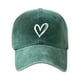 thumbnail image 2 of Gorra de béisbol para mujer con bordado de corazón: gorra de moda para niñas para deportes al aire libre,ajustable,bonita y casual, 2 of 7