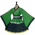 thumbnail image 3 of Women's Anime MHA  Asui Tsuyu  Kimono Green Froppy Kimono Dress Battle Outfit, 3 of 7