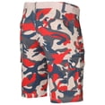 thumbnail image 5 of 9 Crowns Men's Camo Print Belted Cargo Shorts (Camo Tangerine, 30), 5 of 5