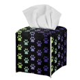 thumbnail image 7 of ZUXONGSY Dog Paw Square Tissue Box Covers 2 Piece Modern PU Leather Tissue Box Holder Full Coverage Design PU Leather Tissue Box Foldable Facial Tissue Case Gifts to Friends Family, 7 of 7