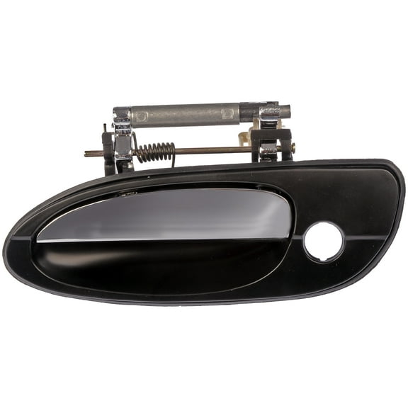 Dorman 80810 Front Driver Side Exterior Door Handle for Specific Nissan Models, Black and Chrome
