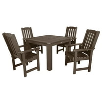 Highwood's 42" x 42" Square 5-pc Lehigh Dining Set - Dining Height, Outdoor, Eco-friendly, Synthetic Wood