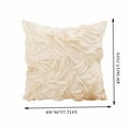 thumbnail image 3 of Asxite Pillowcases, Solid Pillowcover Soft Comfortable Sofa Bedroom Decorative Cushion 45*45*6 cm / 17.71*17.71*1.96 in, 3 of 5