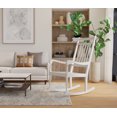 thumbnail image 6 of Carolina Classic Belmont Wooden Slat Rocker in White, 6 of 6
