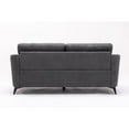 thumbnail image 6 of Callie Gray Woven Fabric Sofa Loveseat Living Room Set, 6 of 9