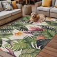 thumbnail image 5 of Outdoor Rug 5x8ft Palm Tree Leaves Branch Large Area Rug Plant Nature Indoor Outdoor Carpet Outdoor Rugs Mats for Patio Camping,RV,Front Door, Outside Decor, 5 of 9
