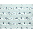 thumbnail image 7 of Coastal Starfish Tablecloths Navy Blue Pattern Polyester Rectangle Table Cloth Washable Seasonal Tabletop for Kitchen Dinning Party Outdoor Picnic 60 x 84 Inch Tablecloths, 7 of 7