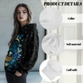 thumbnail image 6 of COEQINE Oversized Long Sleeves Pullover Sweatshirts Women's Hoodies Soft Fashion Y2K Women Lightweight Printing Casual Wear Cozy Loose Moon and Panda Fall Winter Outfits Clothes, 2XL, 6 of 7