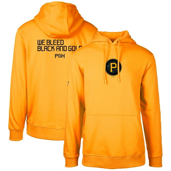 Men's Levelwear Gold Pittsburgh Pirates City Connect Podium Core 2.0 Pullover Hoodie
