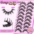 thumbnail image 2 of Pestañas postizas Zegaine Manga Cat Eye D-Curly, largas, 9 pares, 2 of 9