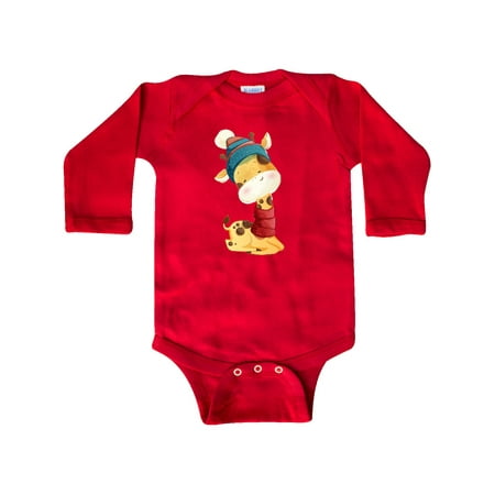 

Inktastic Cute Giraffe Gift Baby Boy or Baby Girl Long Sleeve Bodysuit