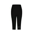 thumbnail image 4 of Trupants 2025 Trendy Black High Waisted Yoga Capris Pants for Women Casual Summer Wear Ladies Comfortable Stretchy Capris Womens S Plus Size Capri Pants, 4 of 4