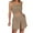 Khaki, variant on LYXSSBYX 2 Piece Sets for Women Summer Women Ruffle Suspender Sweet Sleeveless Shorts Casual Two-piece Set