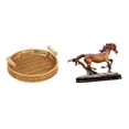 thumbnail image 1 of Cestas de almacenamiento,Cestas de almacenamiento de cocina tejidas con asas hechas a mano,Cestas de pan redondas Bandejas para servir Rectángulo,Figura de caballo,Escultura de figura de, 1 of 8