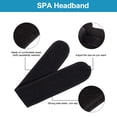 thumbnail image 3 of Bandeau Facial Spa 4 Packs Bandeau en Tissu Éponge Serviette Extensible Réglable pour Bain, Maquillage et Sport, 3 of 6