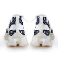 thumbnail image 6 of Navy Blue White Square Lattice Triangle Geometric Walking Shoes for Men Woman Lightweight Tennis Fashion Elastic Sports Shoes Cushion Basketball Shoes, 6 of 7