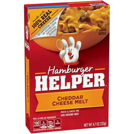 Betty Crocker Hamburger Helper Cheddar Cheese Melt 4.7 oz Box