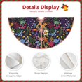 thumbnail image 3 of Sikiie Flowers And Birds Nativity Christmas Tree Skirt, Jesus Christian Winter Holiday Tree Mat Decoration(30-48IN)36", 3 of 6
