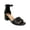 Black, variant on Womens Noelle Open Toe Ankle Strap Heel Sandals