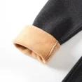 thumbnail image 4 of Pantalones de capa Base de lana gruesa para niñas, pantalones largos elásticos cálidos para niños, ropa para exteriores, ropa de lana integrada para niños, 4 of 5