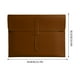 thumbnail image 3 of Carpeta de documentos de piel (1 unidad), organizador profesional tipo maletín, portafolio grueso e impermeable para almacenamiento de contratos y uso comercial (Café), 3 of 9
