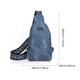 thumbnail image 2 of Bolso Bandolera Bolso cruzado informal de PU para mujer, bolso de pecho multiusos, riñonera (azul), 2 of 6